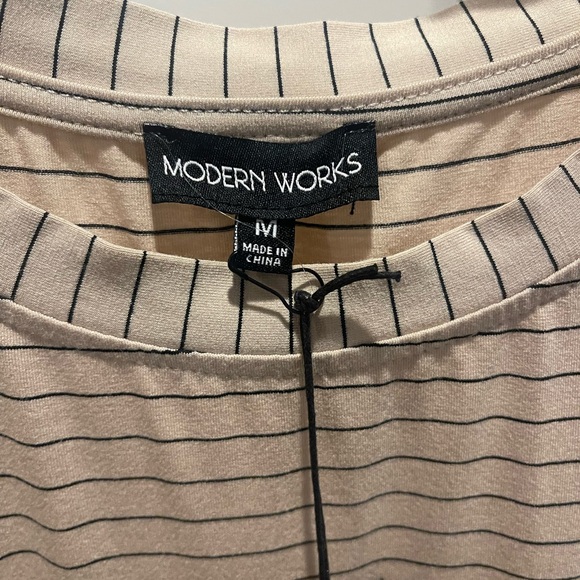 NWT Modern Works short sleeve women’s top M - Picture 4 of 10